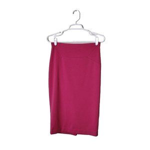 The Limited Skirt Womens 2 Knit Slit Side Zip Pink Stretch